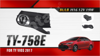 fog lamp assy for Toyota vios 2017